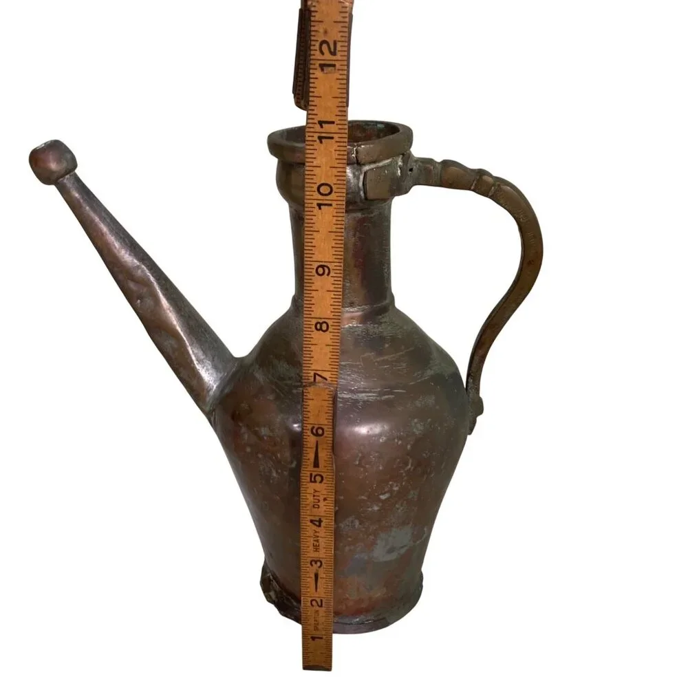 Aged Hand Forged Metal Pitcher Primitive Rustic Antique Decor - Picture 7 of 8